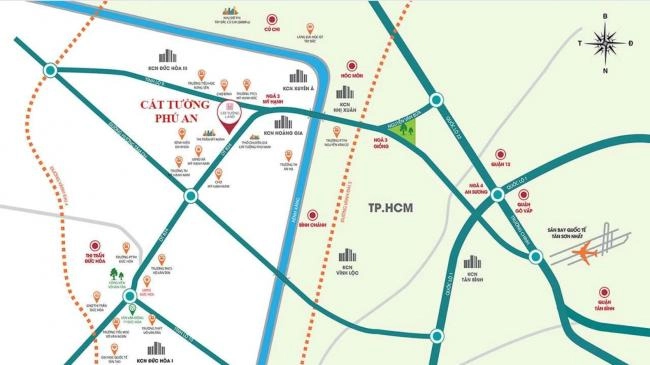 Tiềm Năng Vị Trí Dự án Cát Tường Phú An Tại Long An